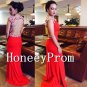 Crystal Beaded Backless Sleeveless Prom Dresses, Dresses for Prom