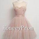 Sleeveless Tulle Short Prom Dresses, Dresses for Prom