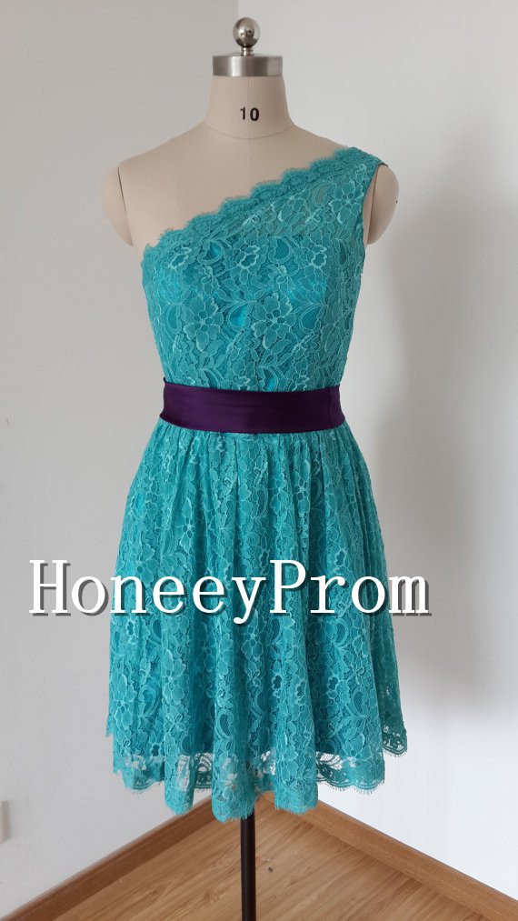 One Shoulder Short Noble Prom Dresses, Dresses for Prom