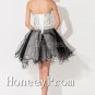 Sweetheart Tulle Black And White Prom Dresses, Dresses for Prom