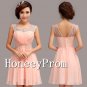 Sleeveless Beaded Short Mini Prom Dresses, Dresses for Prom