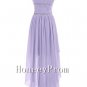 One Shoulder Lavender Chiffon Prom Dresses, Dresses for Prom