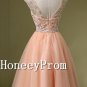 Elegant A-line Scoop V-Back Prom Dresses, Dresses for Prom