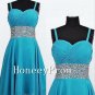 Spaghetti Beading Short Chiffon Prom Dresses, Dresses for Prom