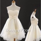 Sweetheart High-low Tulle Bowknot Prom Dresses, Dresses for Prom