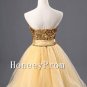Classic Gold Sparkle Short Prom Dresses, Dresses for Prom
