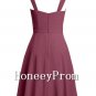 A-line V-neck Chiffon Ruffles Homecoming Dresses, Dresses for Prom