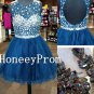 A-line Backless Short Tulle Homecoming Dresses, Dresses for Prom