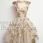 Capped Sleeves Appliques Homecoming Dresses, Dresses for Prom