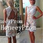 Sexy Column High Neck Sleeveless Homecoming Dresses, Dresses for Prom