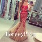 Off Shoulder Red Applique Mermaid Prom Dresses, Dresses for Prom