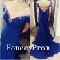 Off Shoulder Royal Blue Prom Dresses, Dresses for Prom