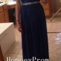 Simple Navy Blue Scoop Prom Dresses, Dresses for Prom