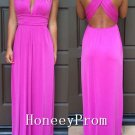 Cross Back A-Line Chiffon Prom Dresses, Dresses for Prom