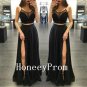 Spaghetti Straps Two Piece Prom Dresses, Dresses for Prom