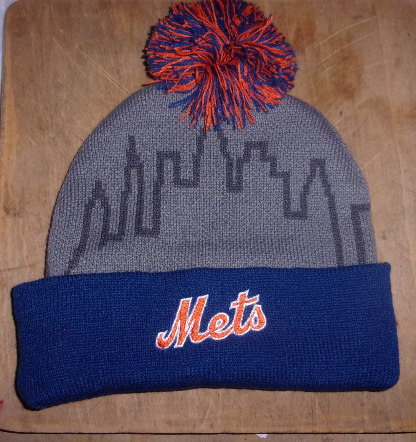 BRAND NEW NY NEW YORK METS SKYLINE BEANIE WINTER HAT