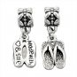 Beach Sand Sandals shoes, Summer vacation charm Pendant fit European bracelet