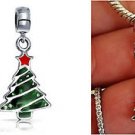 Pine Merry Christmas tree winter Holiday Gift Charm Pendant for charm Bracelets