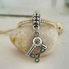 Blow hair dryer Stylist dresser barber scissors pendant European charm bracelet
