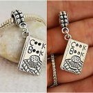 Kitchen Love Cooking Cook Book Chef pendant charm  Fit European charm bracelets