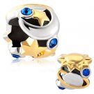 Sun Moon & Stars Universe Galaxy Night Sky DIY Snake chain Euro Bracelet Charm