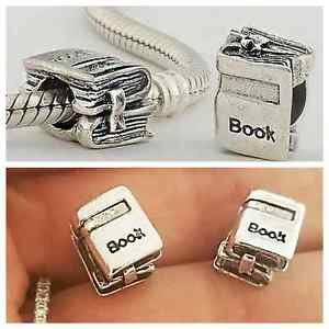 Love To read Study School Text Book textbook charm For European charm bracelet