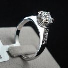 1.5 Ct brilliant Solitaire white gold Pl wedding enagement ring