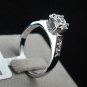 1.5 Ct brilliant Solitaire white gold Pl wedding enagement ring