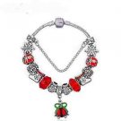 Winter kiss Holiday Christmas bells gift Completed DIY charm bracelet