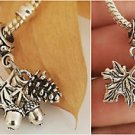 Autumn Fall harvest Acorn Maple Leaf Pine DIY Bracelet necklace charm Pendant