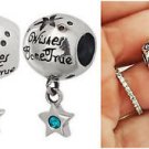 Cinderella Wishes do come true, Wish On a star Charm pendant F/European bracelet
