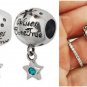 Cinderella Wishes do come true, Wish On a star Charm pendant F/European bracelet