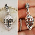 Lacrosse Hockey Mask Goalie DIy Snake chain Euro Bracelet necklace Charm Pendant