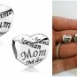 Mothers Heart, Love Mum Mama, love Mom Charm bead Fit European bracelet Necklace