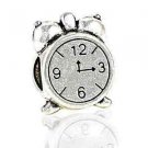 Time, Travel, alarm Clock, clock charm bead fit for European charm bracelet