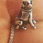 Silver Labrador retriever Lab Dog DIY Snake Chain European bracelet Charm Bead