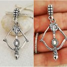 Bow and arrow Archery games DIY SNake chain Euro Bracelet Necklace Charm Pendant