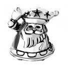 Jolly Santa with Christmas Holiday Bells winter charm bead F/ DIY Euro Bracelets