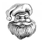 Jolly Happy Santa Christmas Holiday winter gift DIY Euro Bracelet charm bead
