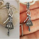Ballerina Ballet Dance Dancing Girl DIY Snake Euro bracelet charm pendant