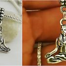 Silver yoga Girl, Yoga Pose Yoga Charm Pendant For European bracelet necklaces