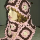 Granny Square Hat, Scarf and Poncho Crochet Pattern