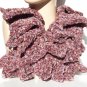 Crochet Bohemian Ruffled Scarf & Scarflette Patterns