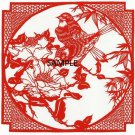 RED BIRDS FRAME CROSS STITCH CHART