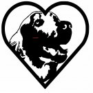 RETREIVER HEART CROSS STITCH CHART