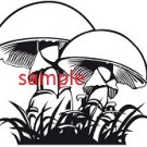 Mushrooms Cross Stitch Chart