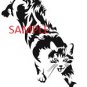 PROWLING CAT CROSS STITCH CHART