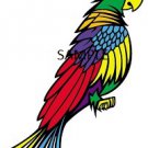 COLOURFUL PARROT CROSS STITCH CHART