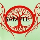WOLFS AND TREE CROSS STITCH CHART