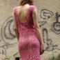 Handmade Crochet 100% Cotton Pink Dress size M